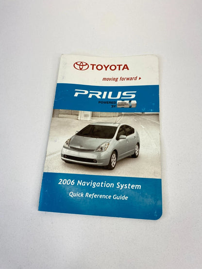 2006 TOYOTA PRIUS NAVIGATION SYSTEM OWNERS MANUAL MAINTENANCE GUIDE OEM