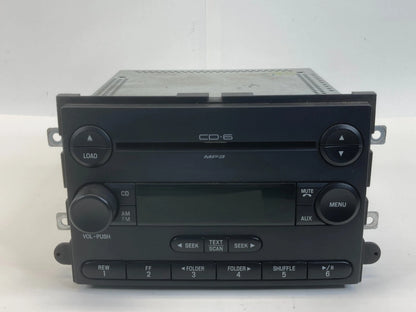 2006 2007 FORD F150 RADIO RECEIVER AM/FM 6 CD PLAYER PANEL ASSY 7L3T18C815SA OEM