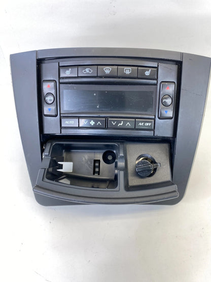 2003-2006 CADILLAC CTS HEATED CLIMATE CONTROL PANEL STORAGE W/POWER OUTLET OEM