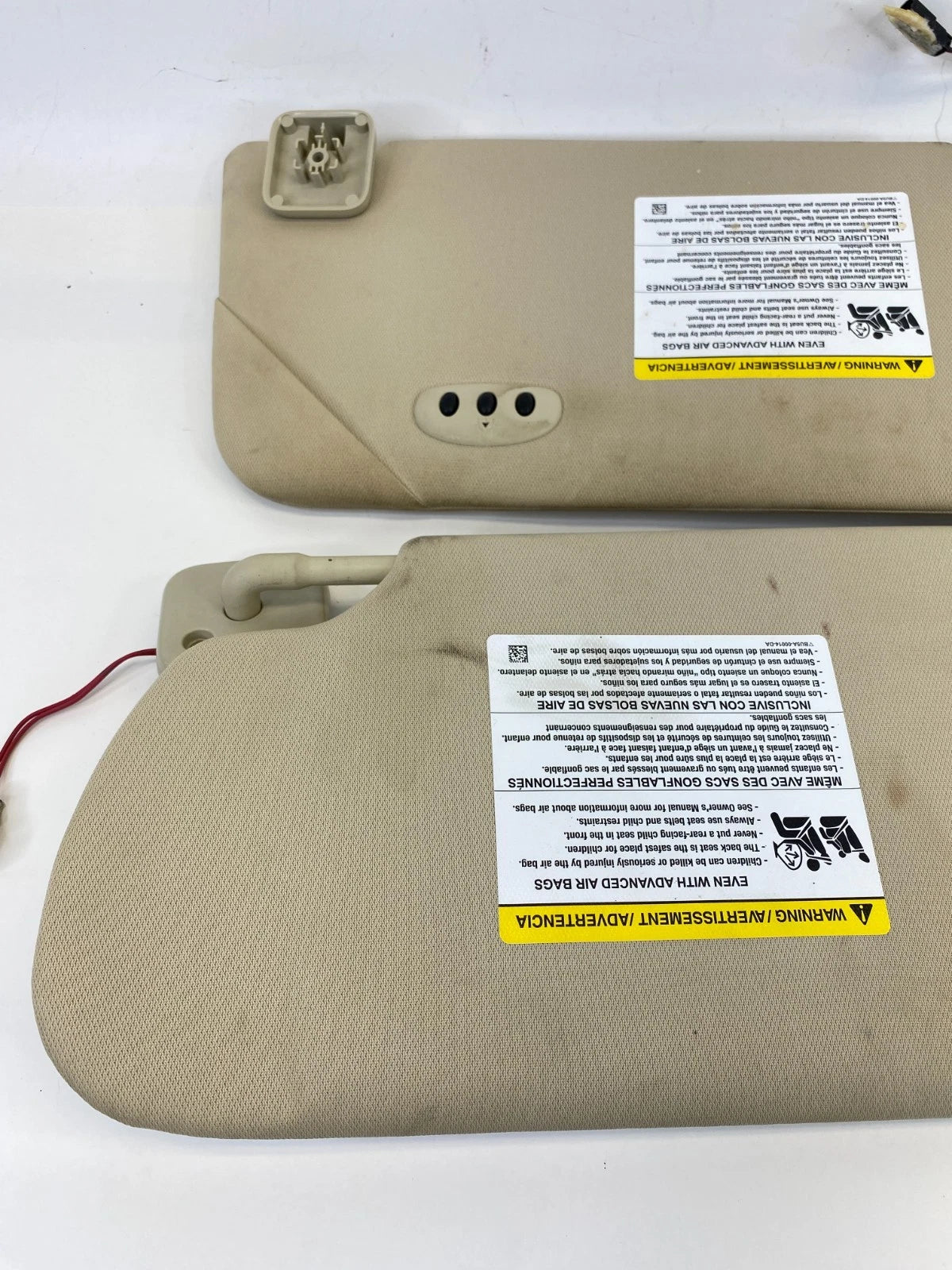 2013-2019 FORD FLEX LEFT & RIGHT SIDE SUNVISOR SHADE SET PAIR W /GARAGE OPENER