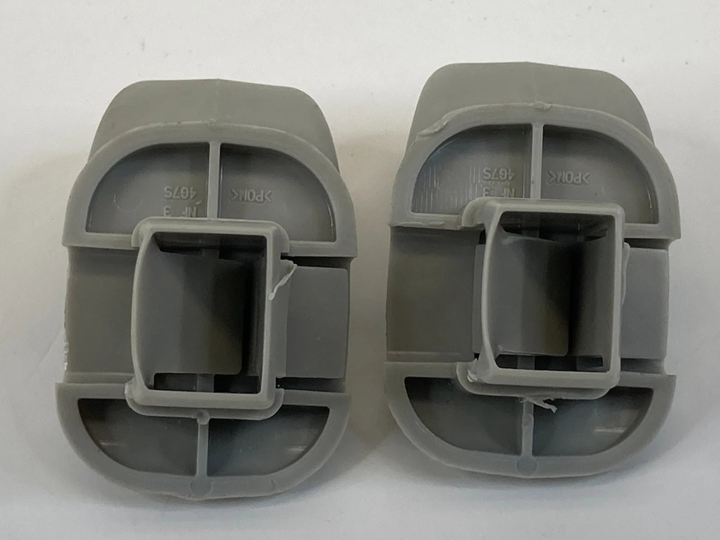 2014-2018 MAZDA 3 SUN VISOR SHADE PAIR SET DRIVER & PASSENGER SIDES GRAY OEM