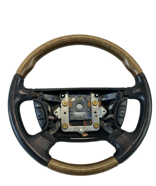 03-08 Jaguar S-Type Front Left Side Steering Wheel Assembly w/ Cruise Controls