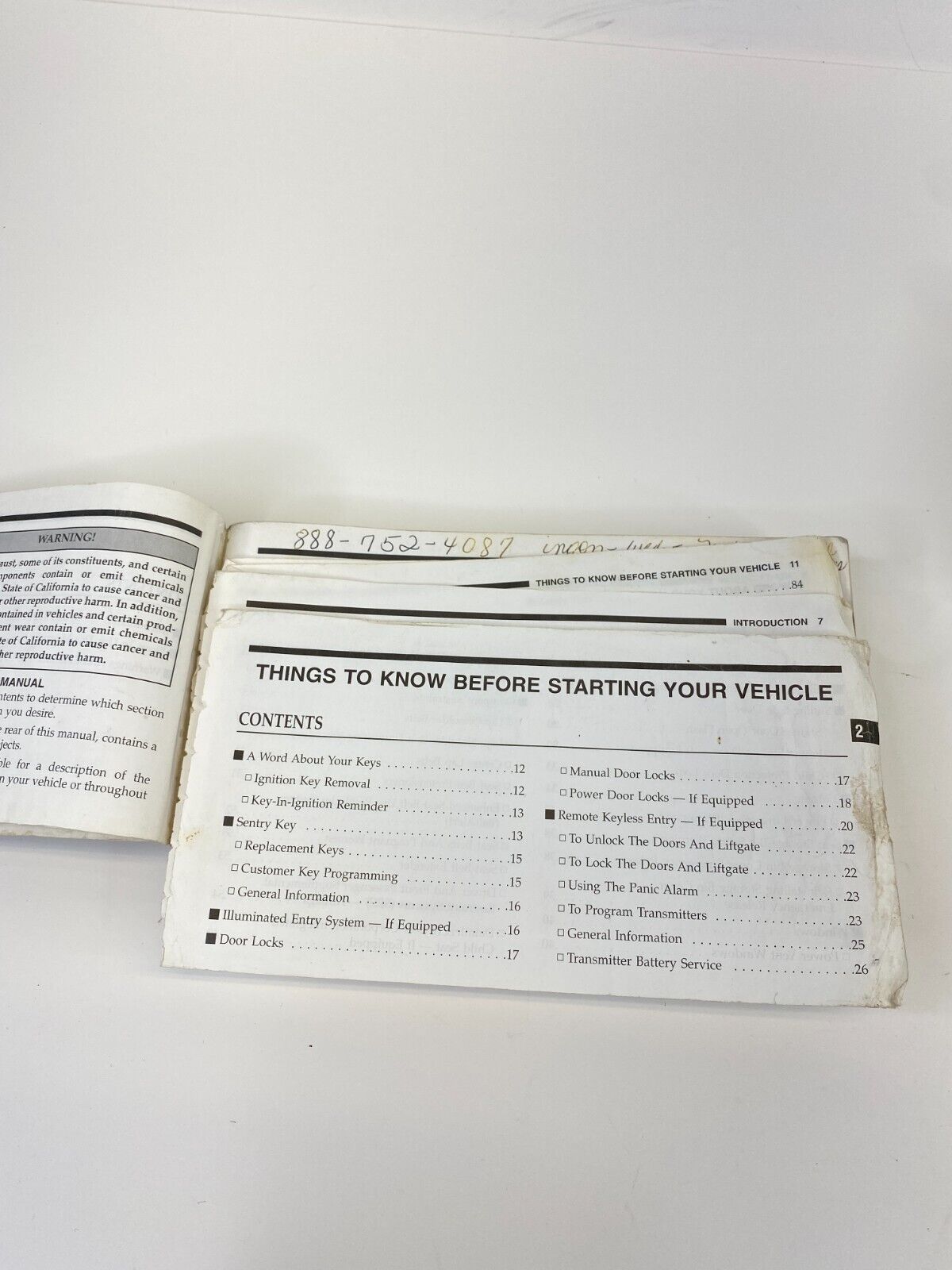 2006 Chrysler Town & Country Owner Manual Warranty Information Guide W/ Case OEM