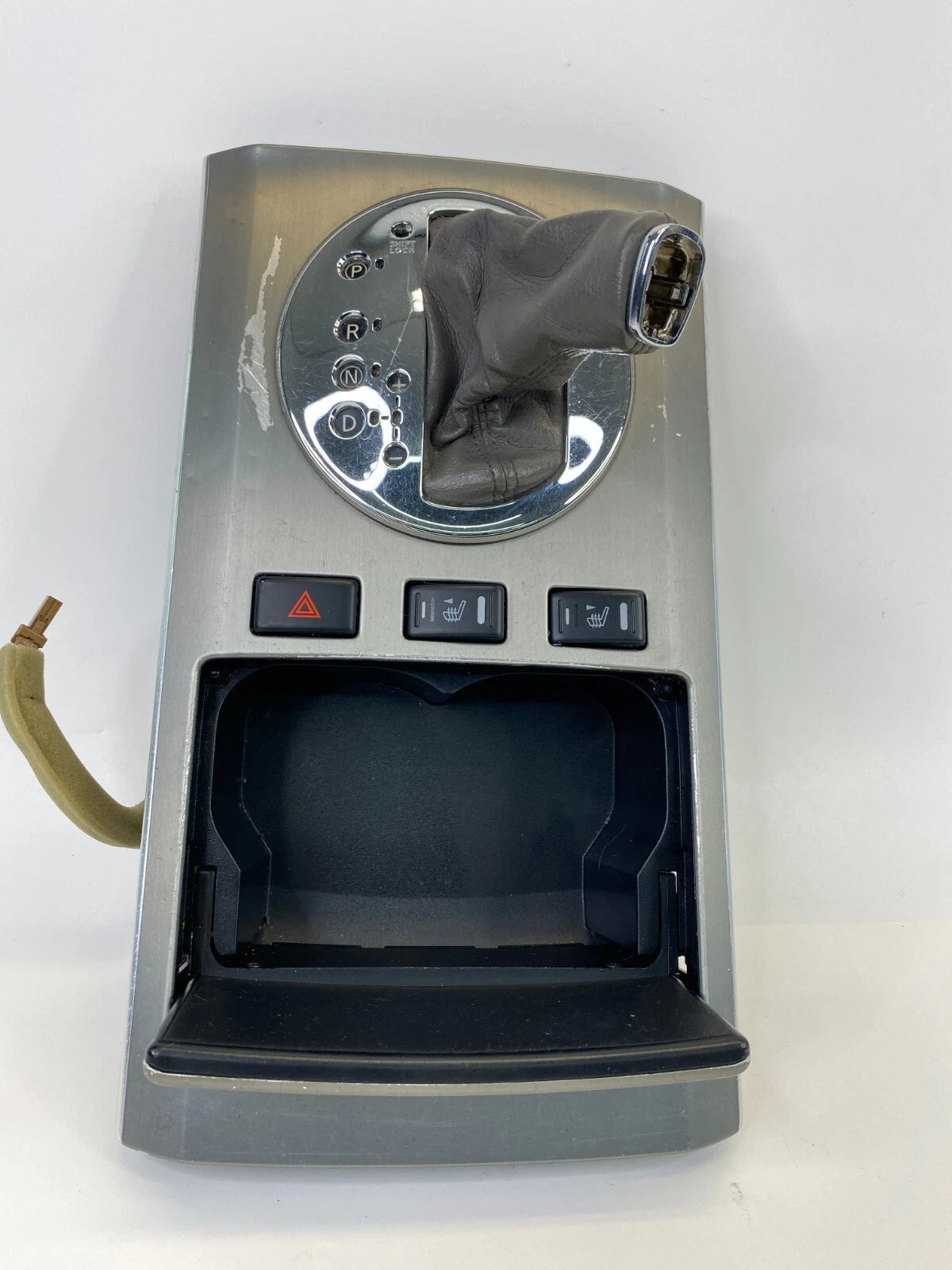 07 08 INFINITI FX35 CENTER CONSOLE SHIFTER BEZEL TRIM W/ STORAGE CUP HOLDER OEM