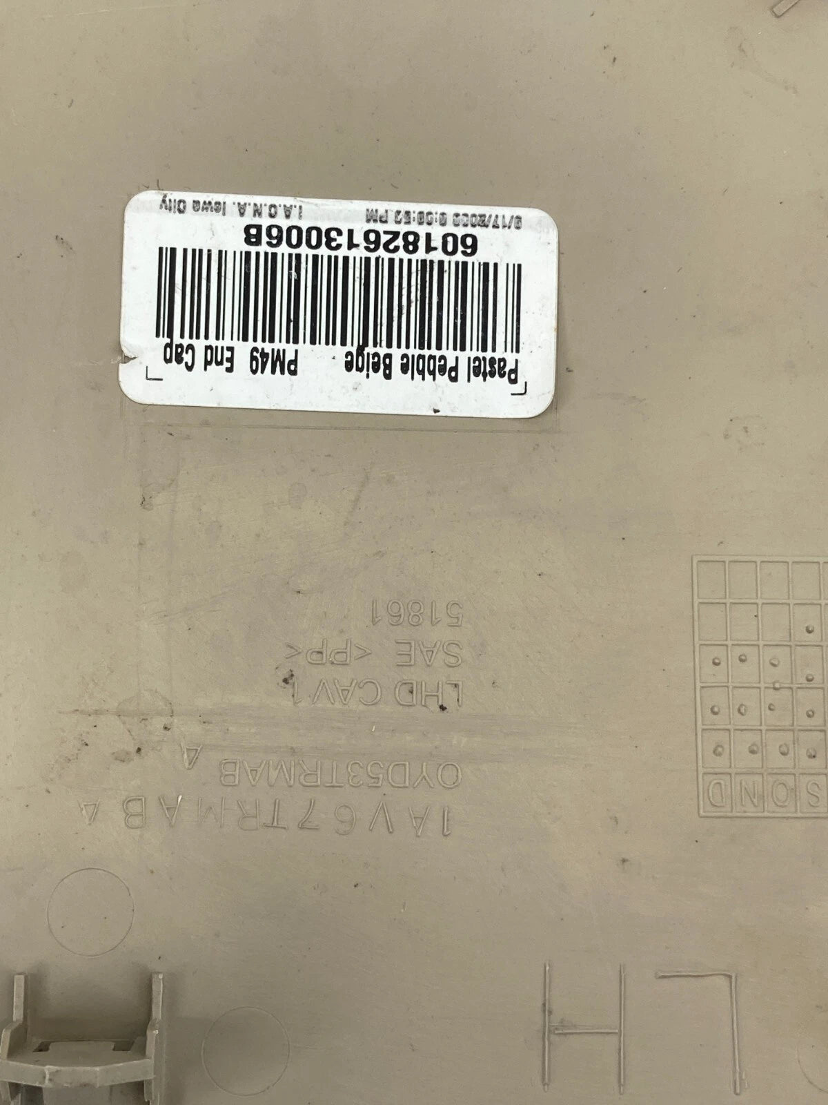 2009-2012 DODGE CALIBER DASH LEFT DRIVER SIDE END CAP COVER TRIM 1AV67TRMAB OEM