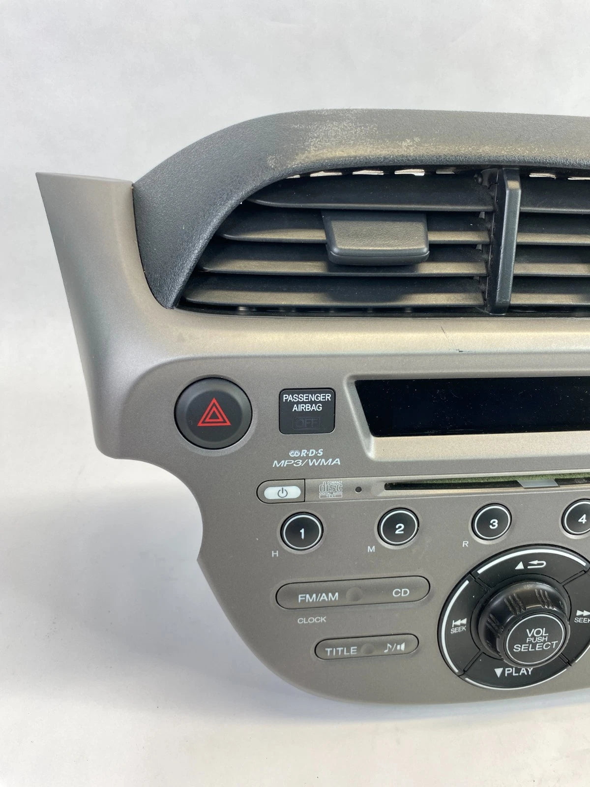 09-13 HONDA FIT AM FM RADIO STEREO DASH BEZEL PANEL ASSEMBLY 39100-TK6-A013 OEM