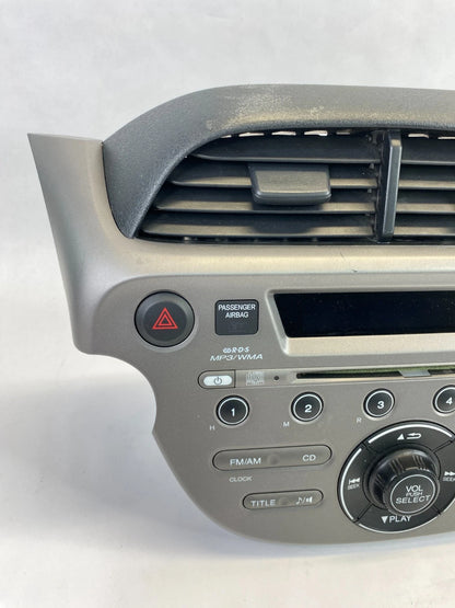 09-13 HONDA FIT AM FM RADIO STEREO DASH BEZEL PANEL ASSEMBLY 39100-TK6-A013 OEM