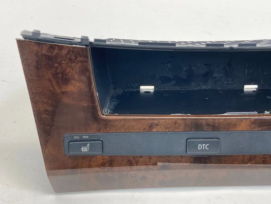 2004-2007 BMW 525I CENTER CONSOLE WOOD TRIM HEATED SEAT DTC SWITCH OEM 314640000