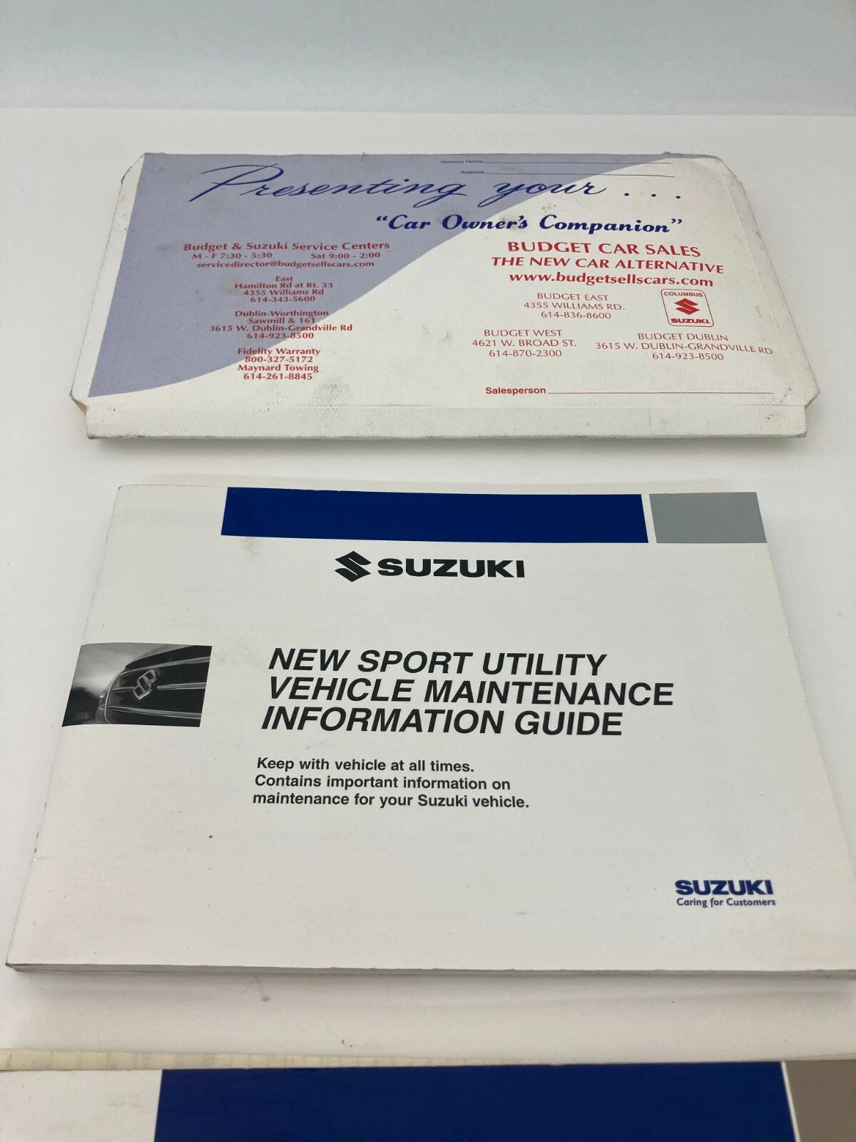 2004 04 SUZUKI VITARA LX OWNERS MANUAL INFORMATION GUIDE BOOK SET OEM
