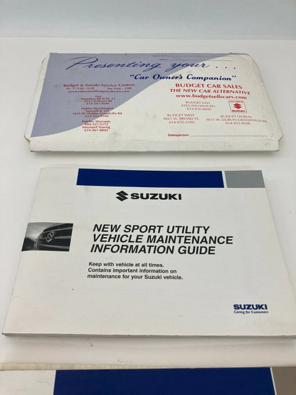 2004 04 SUZUKI VITARA LX OWNERS MANUAL INFORMATION GUIDE BOOK SET OEM