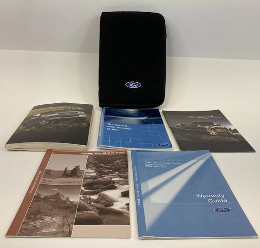 2005 FORD F-150 CREW CAB OWNERS MANUAL WARRANTY GUIDE SET W/ CASE OEM