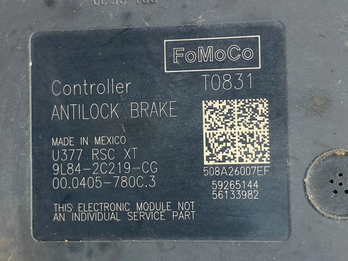 09-12 FORD ESCAPE 2.5L FWD AT ABS ANTI-LOCK BRAKE PUMP MODULE 9L84-2C346-AH OEM