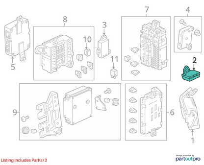 2011-2013 HONDA ODYSSEY ACTIVE NOISE CANCELLATION MODULE UNIT OEM 39200-TK8-A130