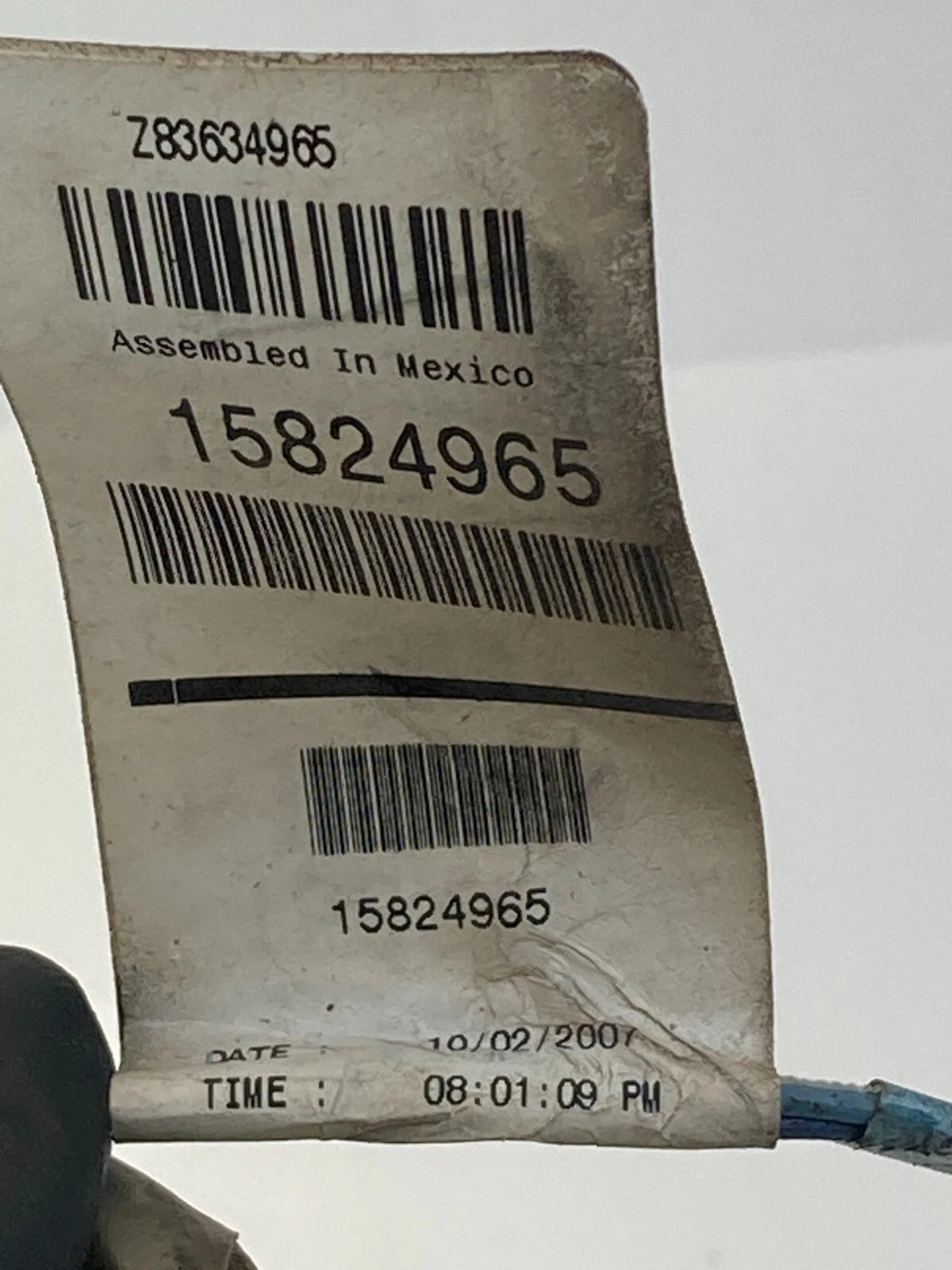 2002-2009 CHEVROLET TRAILBLAZER REAR RIGHT SIDE DOOR WIRE HARNESS 15824965 OEM