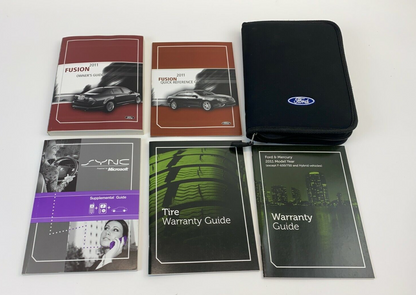 2011 11 Ford Fusion Sedan Owner's Manual Warranty Guide Book w/ Case OEM