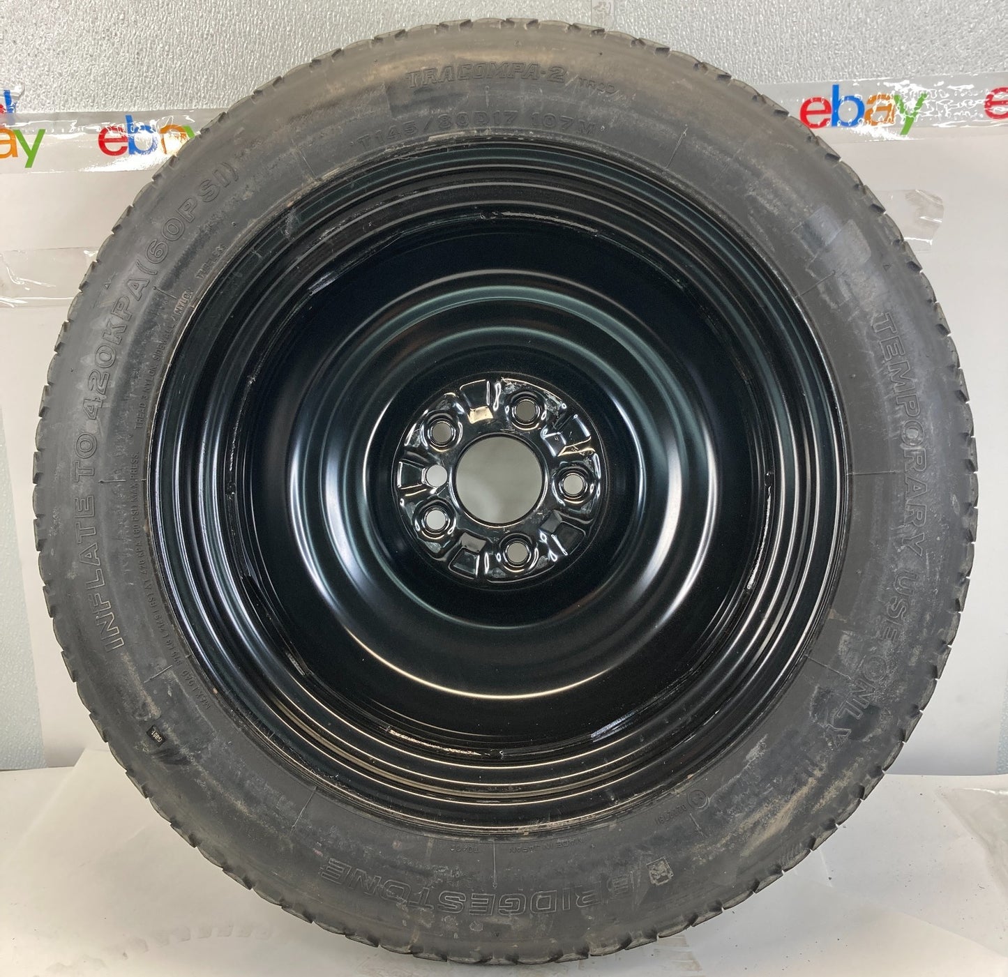 2008 2009 Infiniti G37 Emergency Spare Tire Wheel Compact Donut T145/80D17 107M