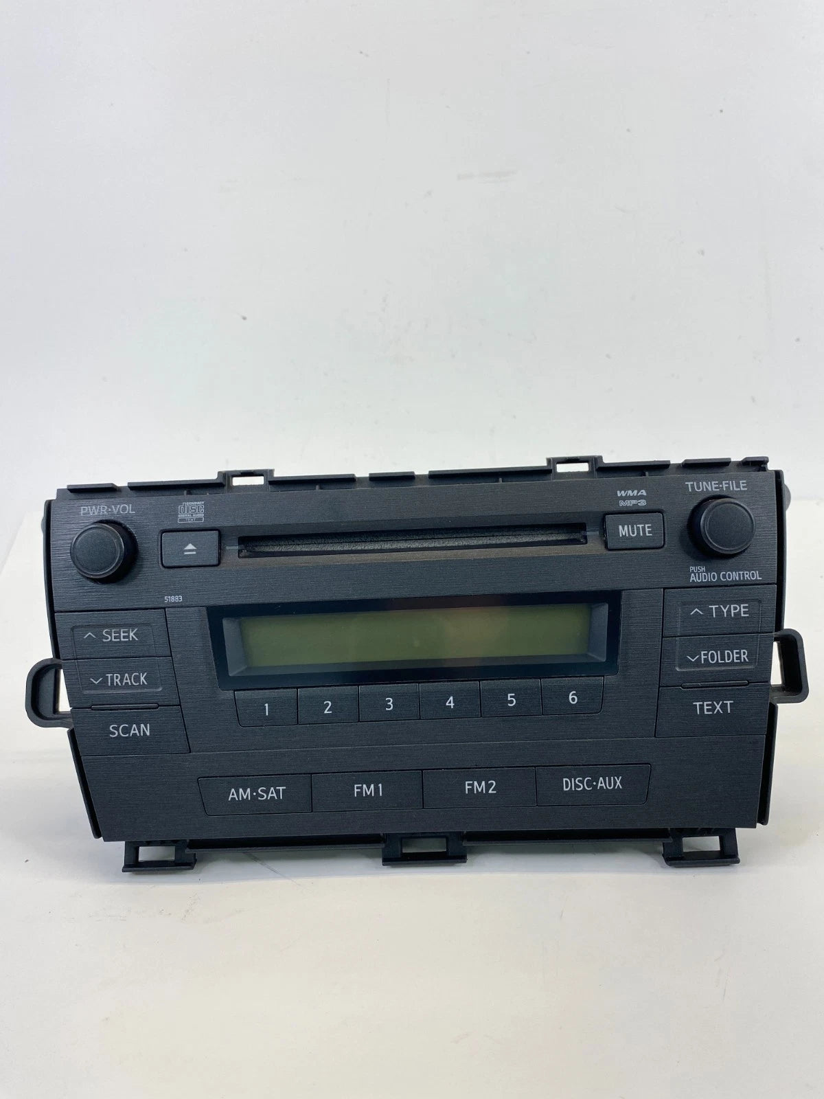 2010 2011 TOYOTA PRIUS RADIO RECEIVER CD DISC PLAYER MP3 WMA UNIT 8612047290 OEM