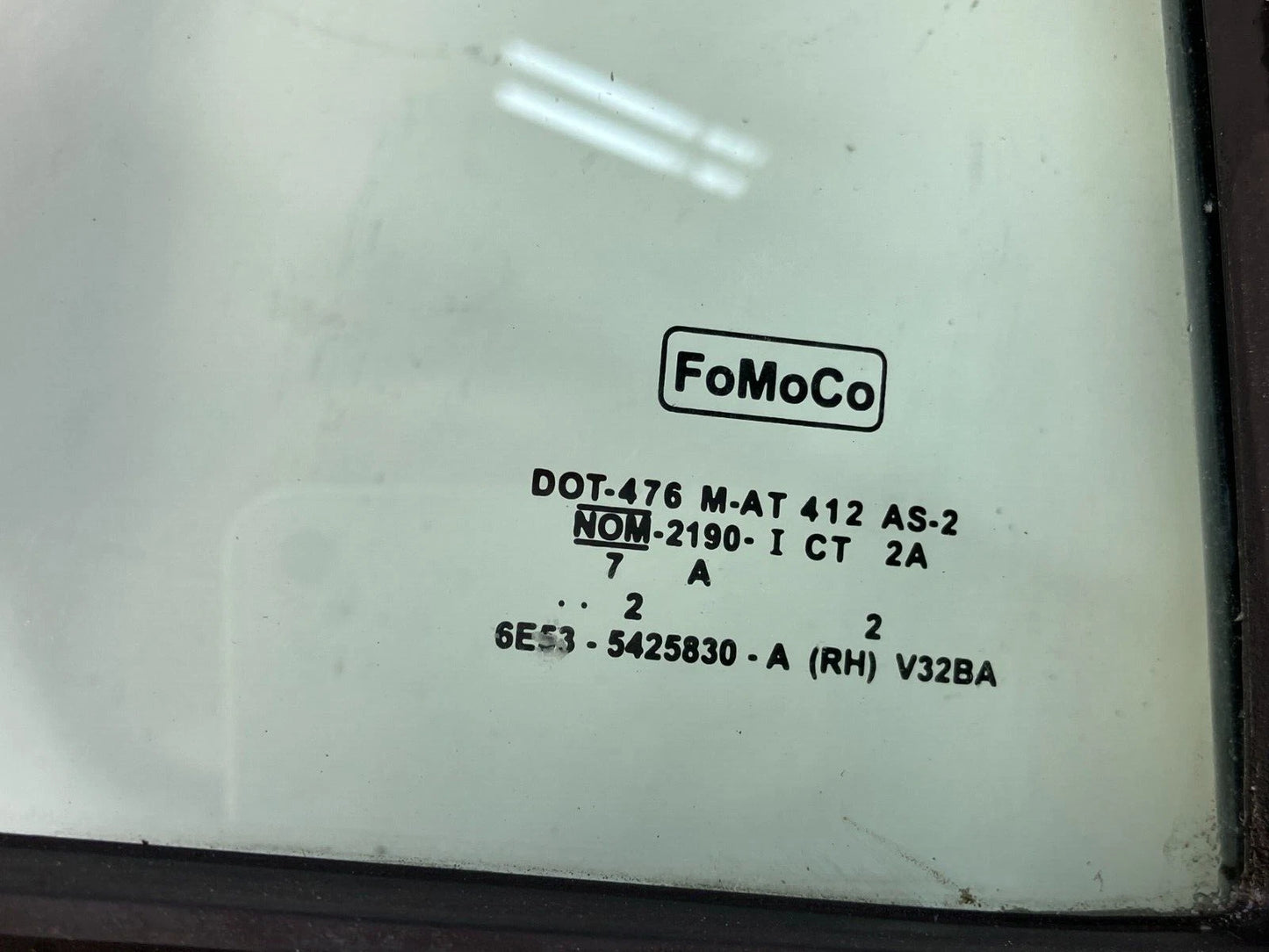 2006-2009 MERCURY MILAN FORD FUSION REAR RIGHT QUARTER WINDOW GLASS FIXED OEM