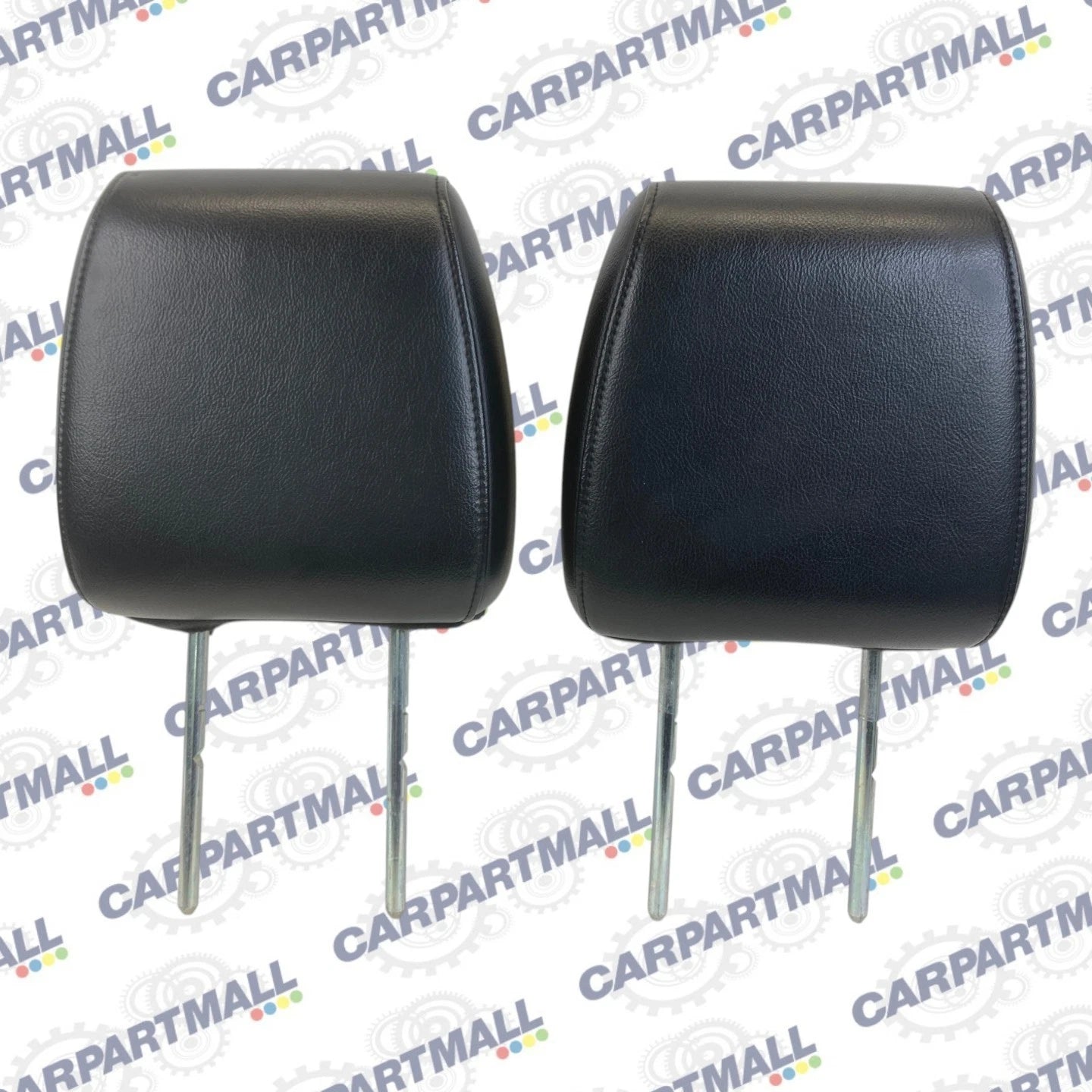 2004-2008 FORD F-150 FRONT LH & RH SEAT HEADREST HEAD REST PAIR SET LEATHER OEM