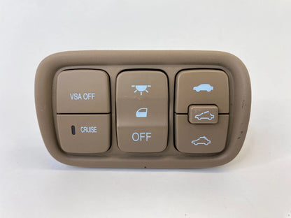 2003-2008 HONDA PILOT CRUISE VSA CONTROL INNER LIGHT LAMP & SUNROOF SWITCH
