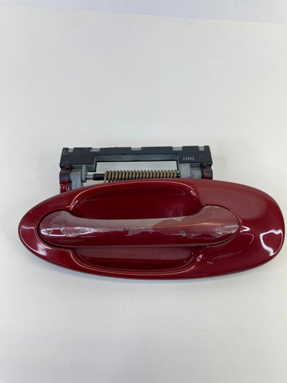 03-07 SAAB 9-3 REAR LEFT SIDE EXTERIOR DOOR HANDLE ASSEMBLY 294 CHILI RED OEM