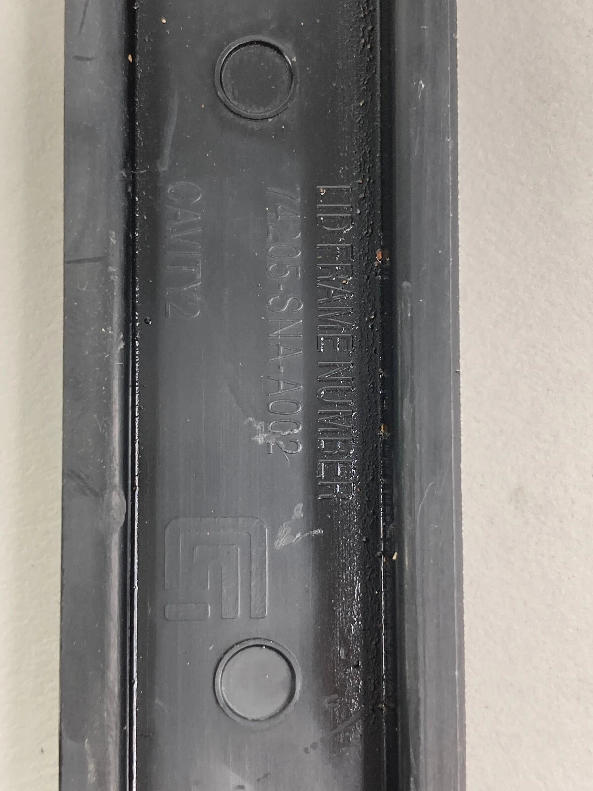 2006-2011 HONDA CIVIC FRAME NUMBER LID COVER TRIM BEZEL 74205-SNA-A002 OEM