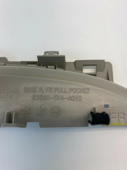 09-14 ACURA TL SEDAN FRONT RIGHT INTERIOR DOOR PULL POCKET PANEL 83550-TK4-A010