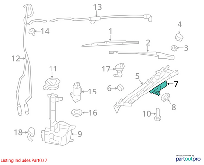 2008 09 10 11 12 13 2014 DODGE AVENGER WINDSHIELD WIPER MOTOR 68044087AA OEM