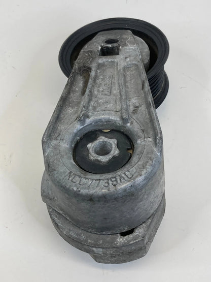 09 JAGUAR XF 4.2L V8 ENGINE DRIVE SERPENTINE BELT TENSIONER PULLEY NCC7739AC OEM