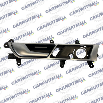 2006-2011 AUDI A6 FRONT LEFT SIDE INTERIOR DOOR HANDLE W/ BEZEL 4F0837019C OEM