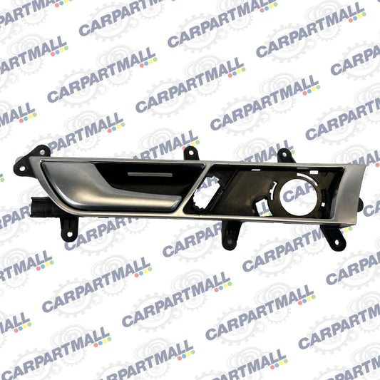 2006-2011 AUDI A6 FRONT LEFT SIDE INTERIOR DOOR HANDLE W/ BEZEL 4F0837019C OEM