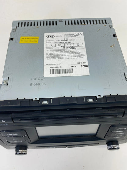 2015-2017 KIA SEDONA AM/FM RADIO RECEIVER CD DISC PLAYER 96160-A9000WAC OEM