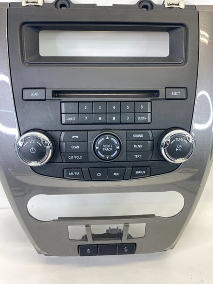 10-12 FORD FUSION CENTER DASH CD RADIO CONTROL PANEL W /BEZEL 9E5T18A802AE OEM