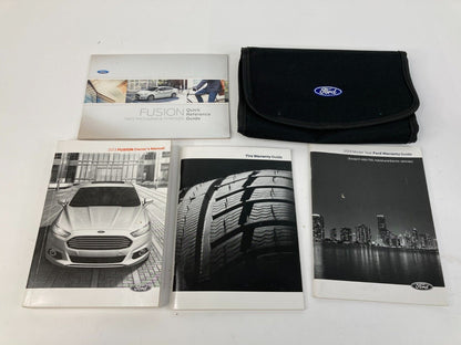 2013 13 Ford Fusion Owners Owner's Guide Manual Book Set W/ Case OEM