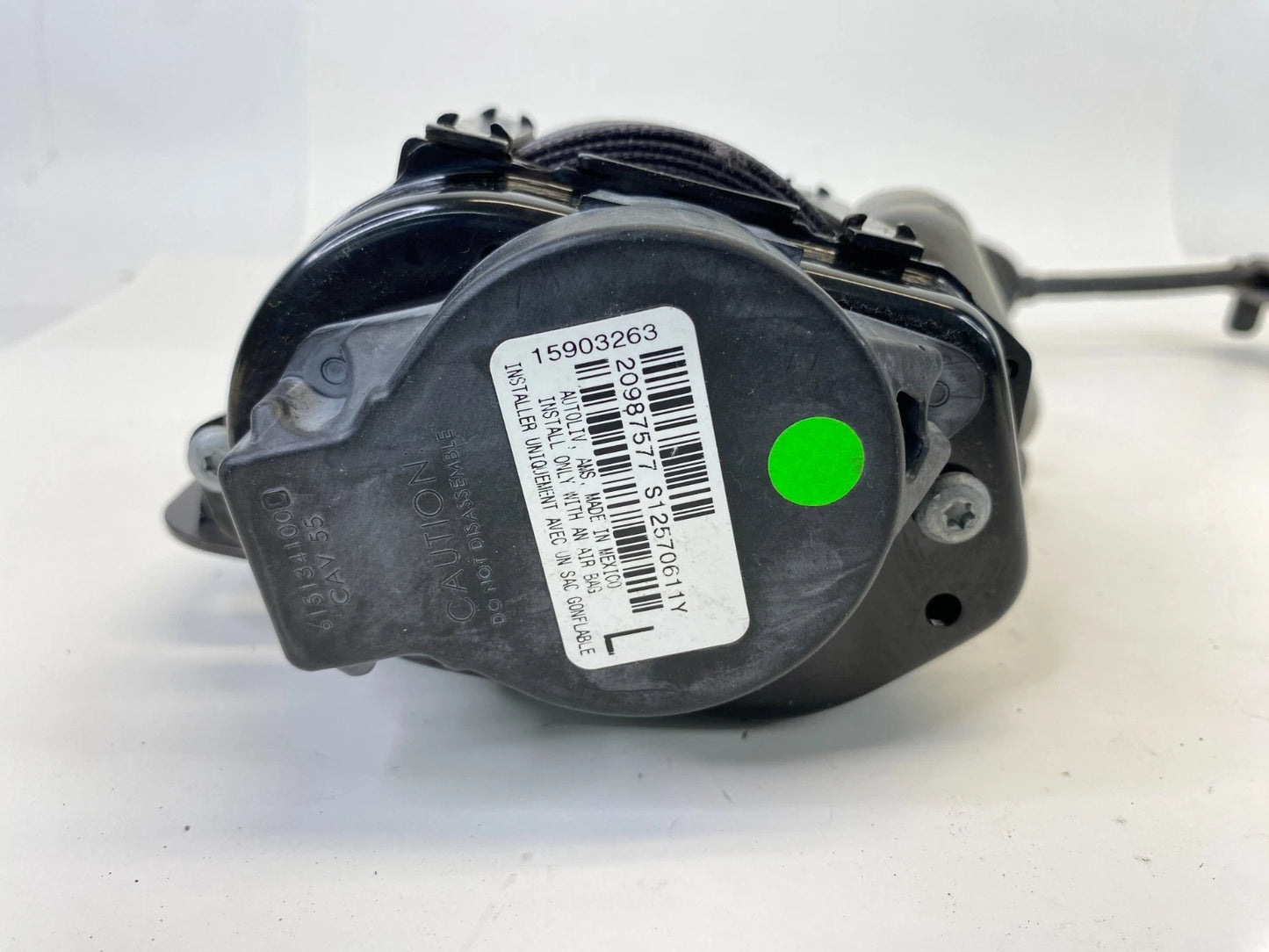 2011 2012 CHEVROLET MALIBU FRONT LEFT DRIVER SIDE SEAT BELT RETRACTOR 15903263