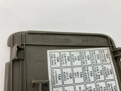 2002 2003 2004 2005 HYUNDAI SONATA DASH FUSE BOX COVER TRIM PANEL 84753-3C000