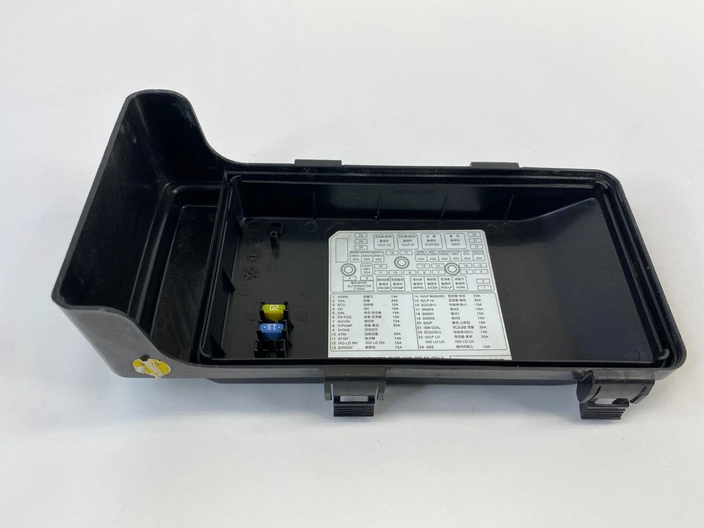 06-10 HYUNDAI SONATA 2.4L ENGINE FUSE RELAY BOX UPPER CAP COVER OEM 919503K510