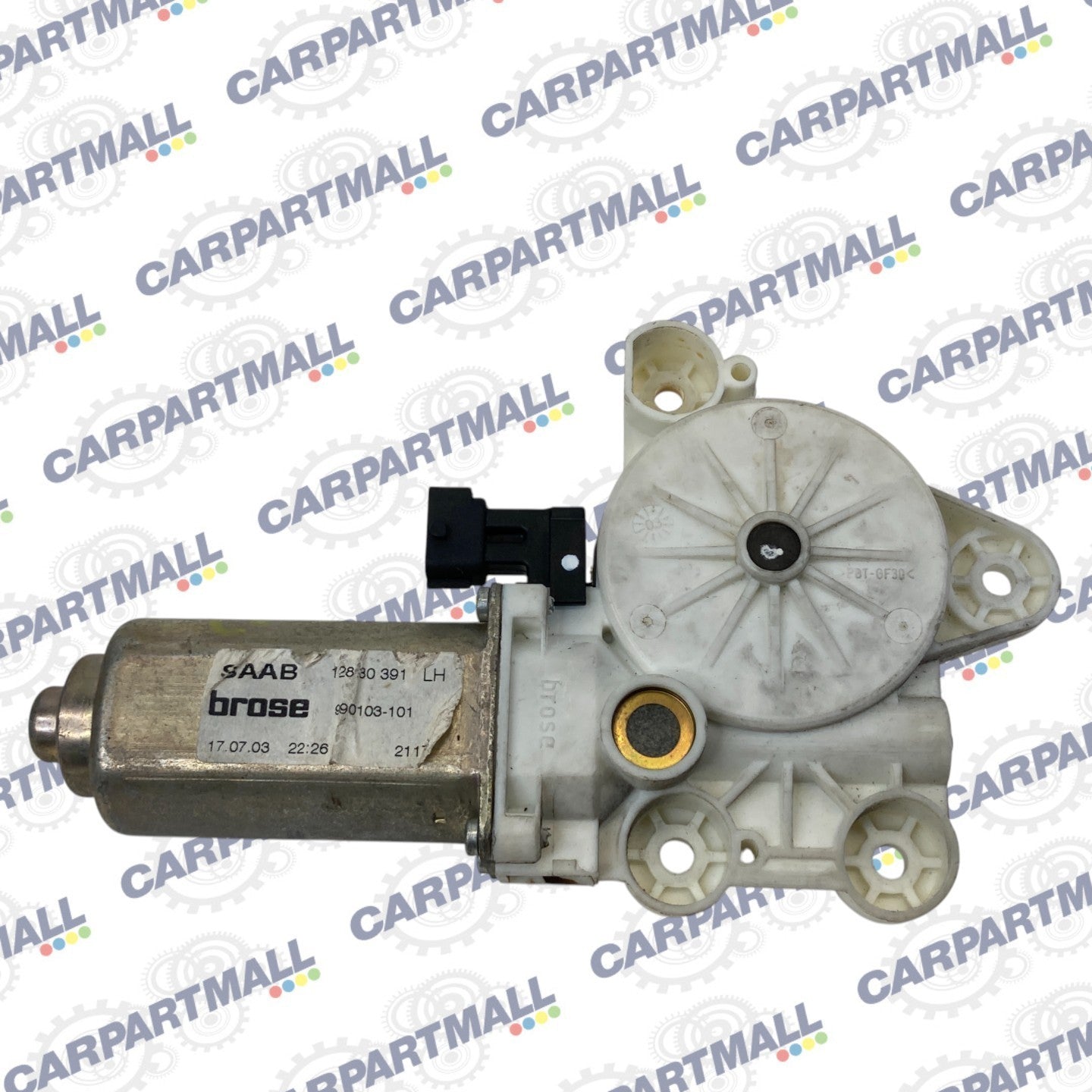 03-11 Saab 9-3 Convertible Rear Left Back Side Door Window Motor 12830391 OEM