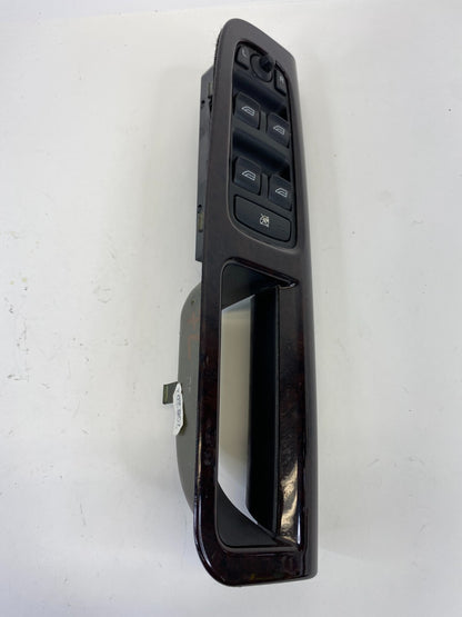 04-08 Volvo S40 Front Left Master Side Door Window Switch W/ Bezel Trim 30658444