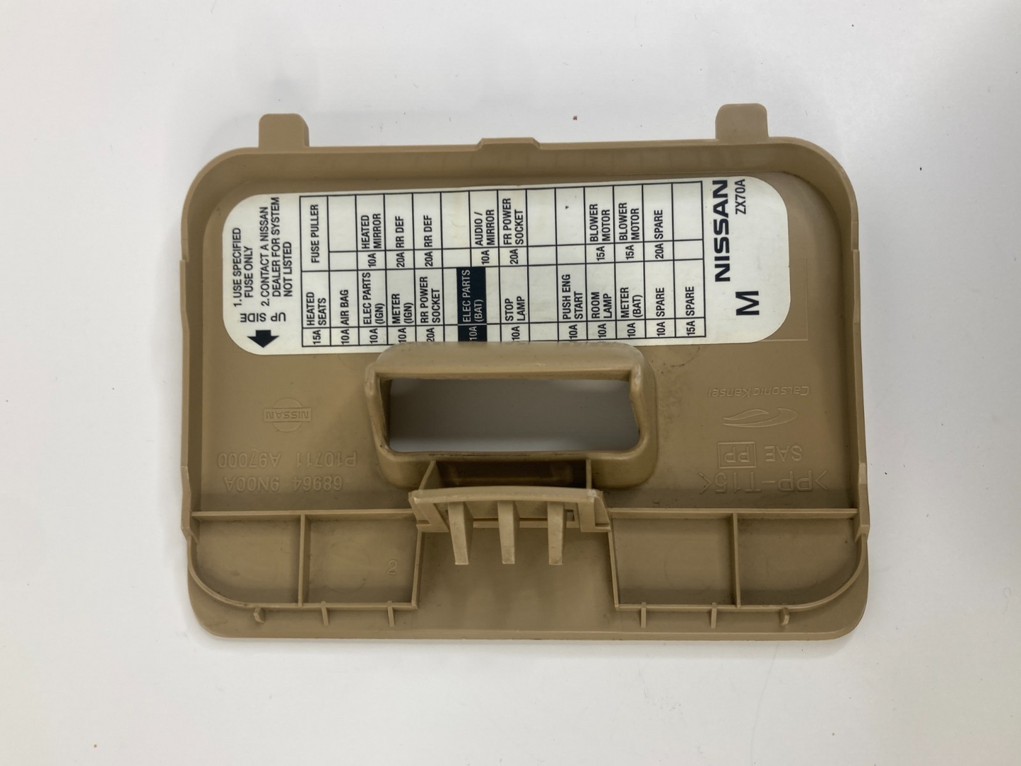 2009-2014 Nissan Maxima Dash Interior Fuse Box Lid Door Trim Cover 68964-9N00A