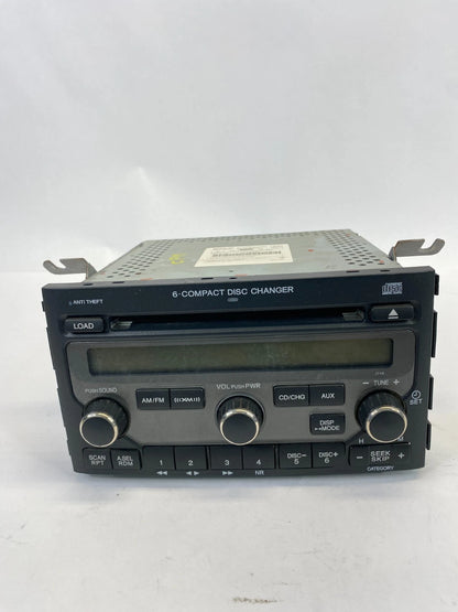 2006-2008 HONDA PILOT AM/FM 6 DISC CD RADIO RECEIVER 39100-S9V-A600 OEM
