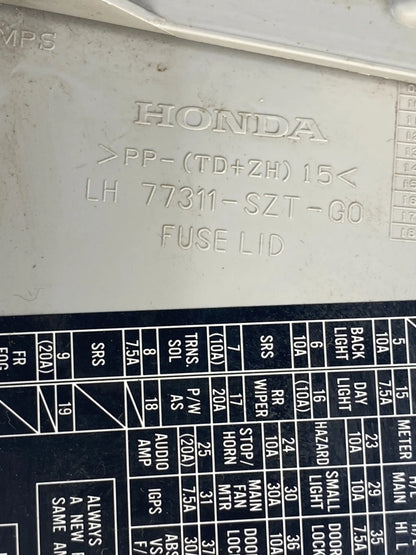 2011 2012 HONDA CR-Z LEFT FUSE LID BOX DASH COVER DOOR TRIM PANEL 77301SZTG0