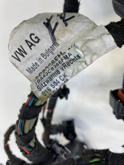 2009-2017 VOLKSWAGEN CC FRONT RIGHT SEAT ADAPTER WIRING HARNESS 3C8-971-366 OEM