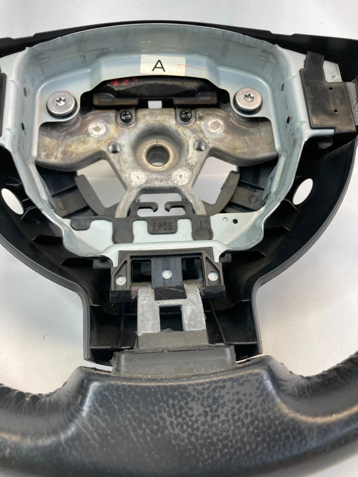 2008-2013 NISSAN ROGUE 14 15 ROGUE SELECT STEERING WHEEL LEATHER BLACK ASSEMBLY