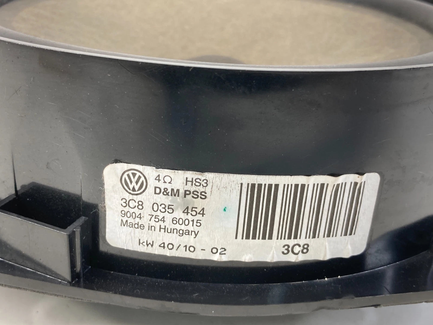 09-17 Volkswagen CC Front Right Passenger Side Door Audio Speaker 3C8-035-454