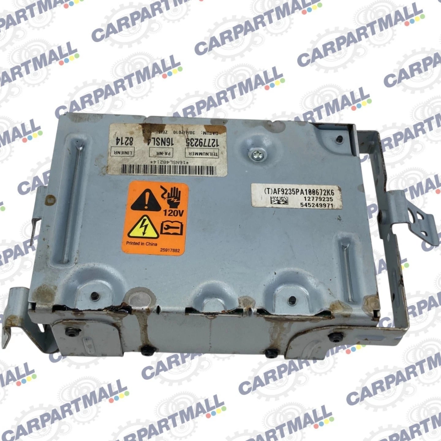 2011 BUICK REGAL 2.4L L4 A/T AC/DC POWER INVERTER CONTROL MODULE 12779235 OEM