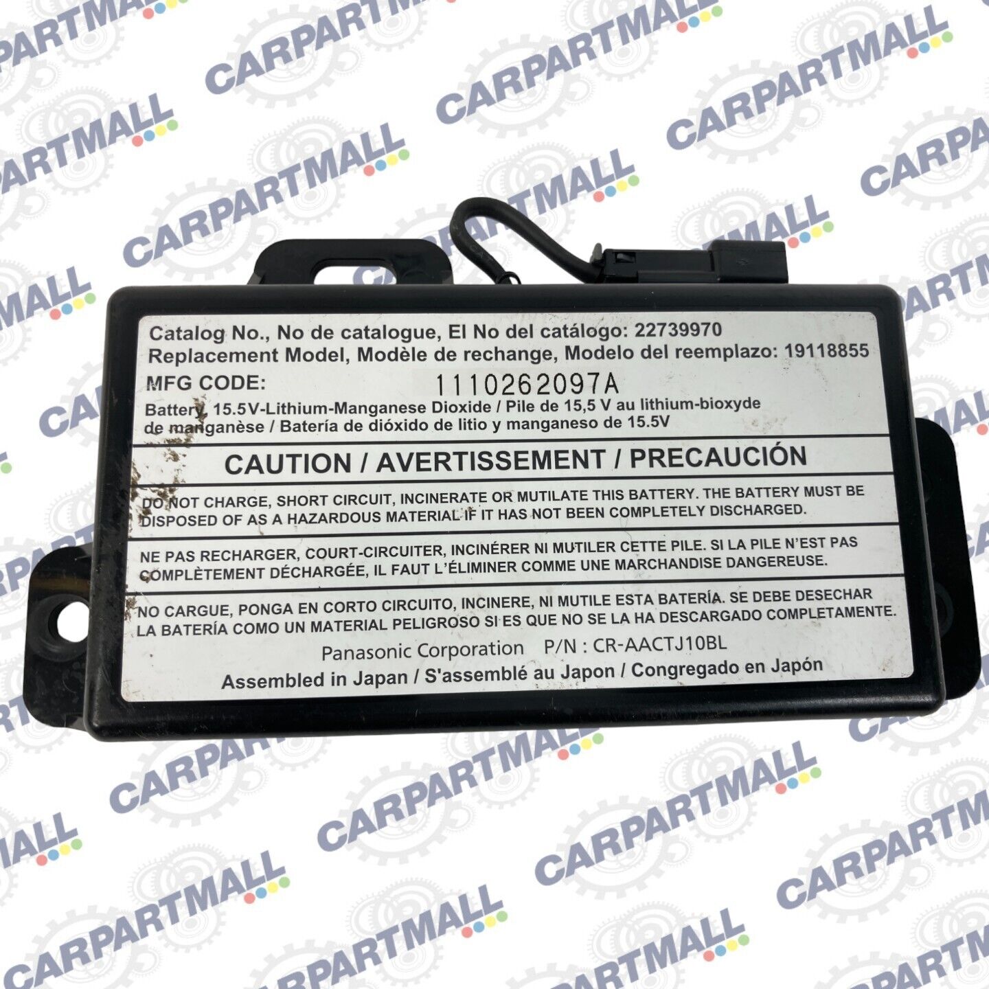 06-13 Chevrolet Impala Onstar Communication Interface Module Battery 22739970