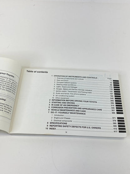 2007 07 TOYOTA CAMRY OWNERS MANUAL INFORMATION WARRANTY GUIDE BOOK SET