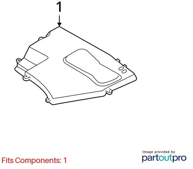 2009 2010 BMW 535I XDRIVE ENGINE COMPUTER BOX UPPER CAP COVER 12907520899 OEM