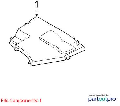 2009 2010 BMW 535I XDRIVE ENGINE COMPUTER BOX UPPER CAP COVER 12907520899 OEM
